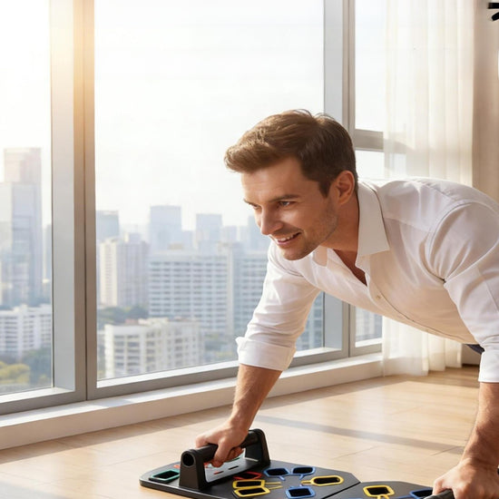 Foldable Multi-Functional Push-Up Board for Home Fitness