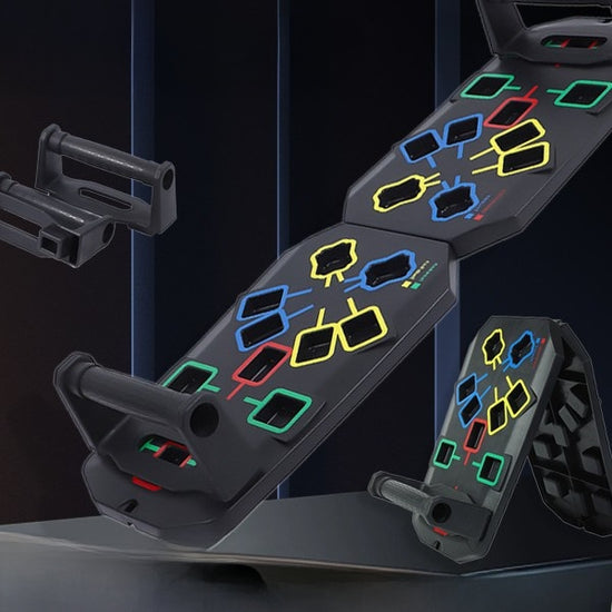 Foldable Multi-Functional Push-Up Board for Home Fitness