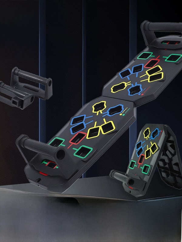 Foldable Multi-Functional Push-Up Board for Home Fitness