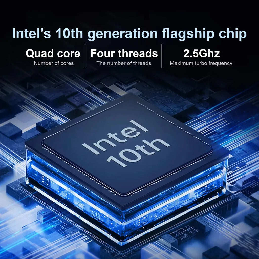 New Ultra Slim Laptop 14.1" 16GB RAM 2TB SSD Intel 4405U Gaming PC 1920*1080 Display Office Study Computer PC Windows 11 Pro