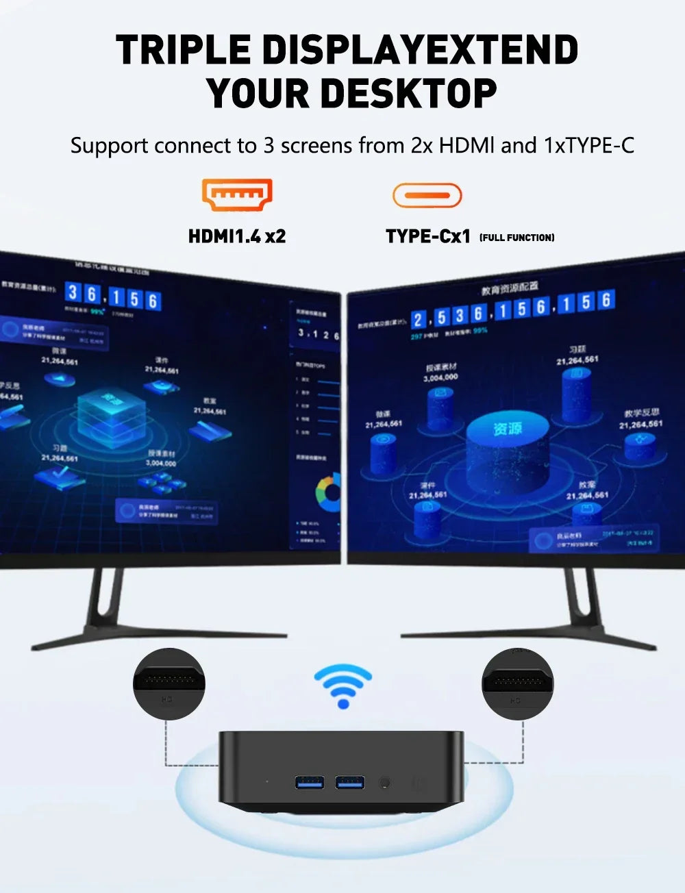 Laptop Portable All-in-One Mini Desktop PC I9 Chip Win11 Pro Lightweight Daily Working Entertainment Computer