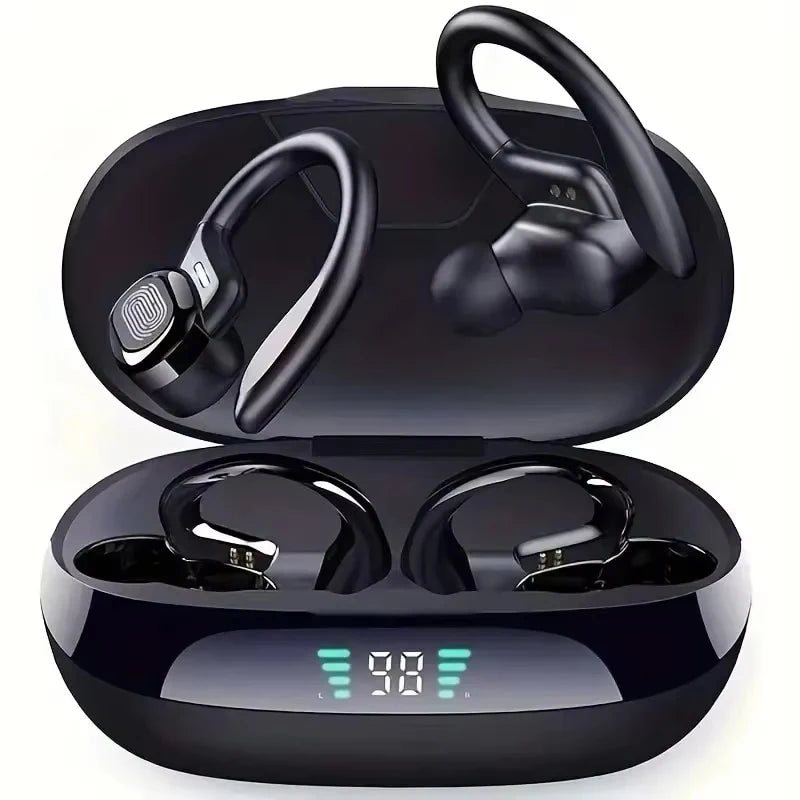 SP16-Sports Wireless Earphones BT over Ear Buds with Earhooks Sports Earphones Running in-Ear Headphones long battery life