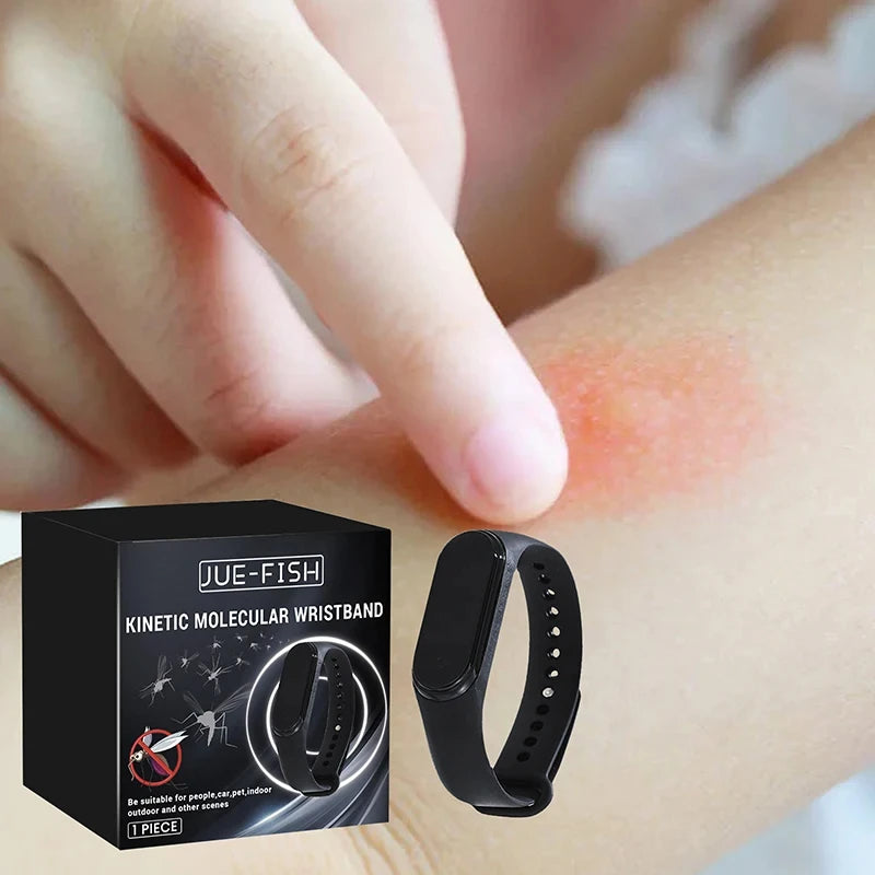 Mosquito Repellent Unisex Wristband Wearable Physical Ultrasonic Non-Chemical For Home Outdoor Sport Include 2 Batteries New