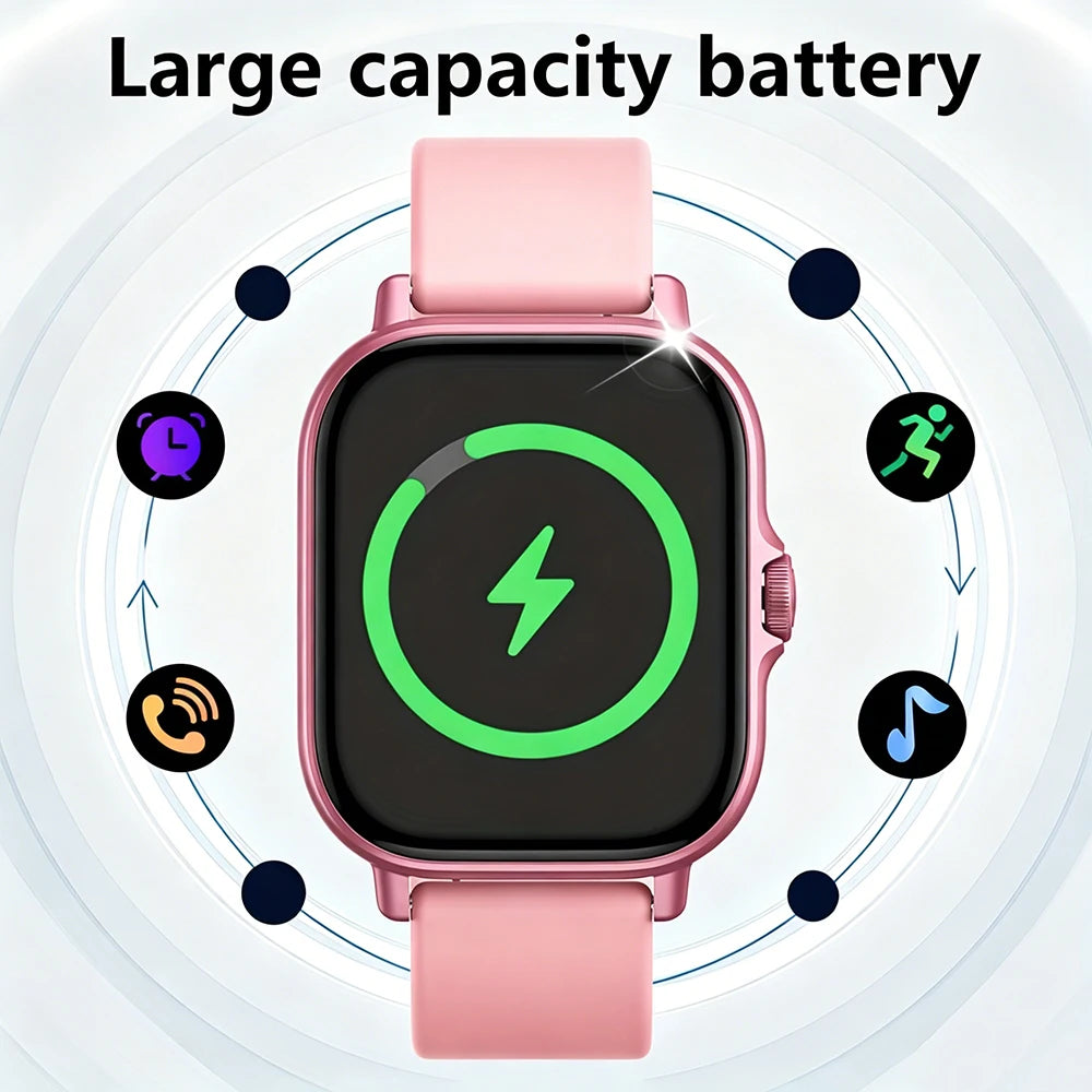 [Screen Smartphone Compatible] Smartwatch with Calling, Camera, Music & Fitness | Latest Model for Android/iPhone