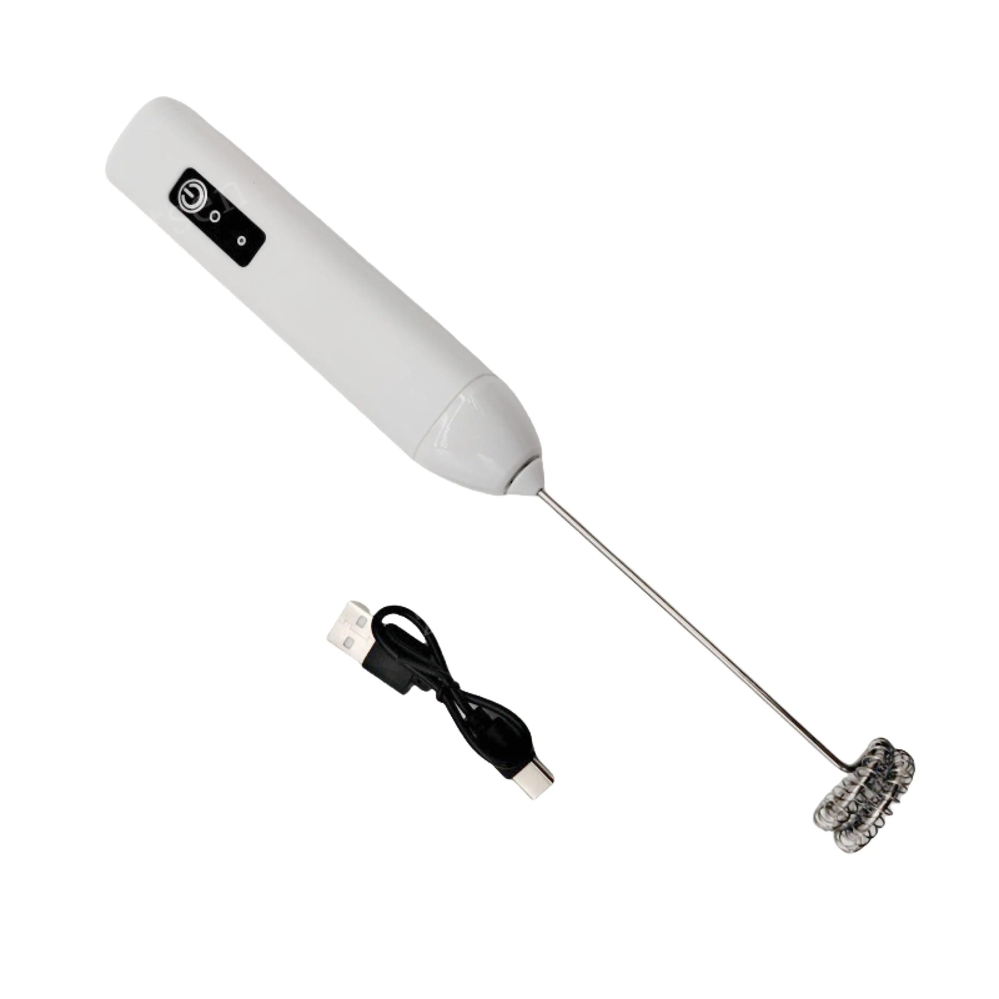 MINI Milk Frother USB Rechargeable 3 Speeds Foam Maker Coffee Whisk Mixer Electric Handle Blender Egg Beater Hot Cooking Tools