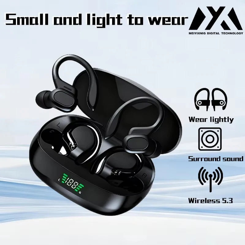 SP16-Sports Wireless Earphones BT over Ear Buds with Earhooks Sports Earphones Running in-Ear Headphones long battery life