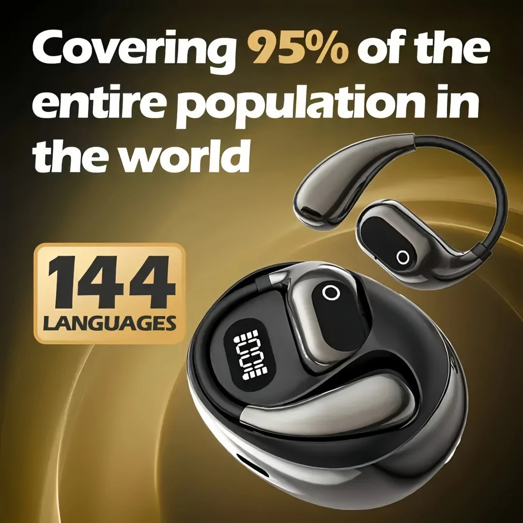 Ear Buds Wireless Earbuds Bluetooth Headphones with 80H Playtime LED Display Case, Over-Ear Hook with Mic, Stereo Sound