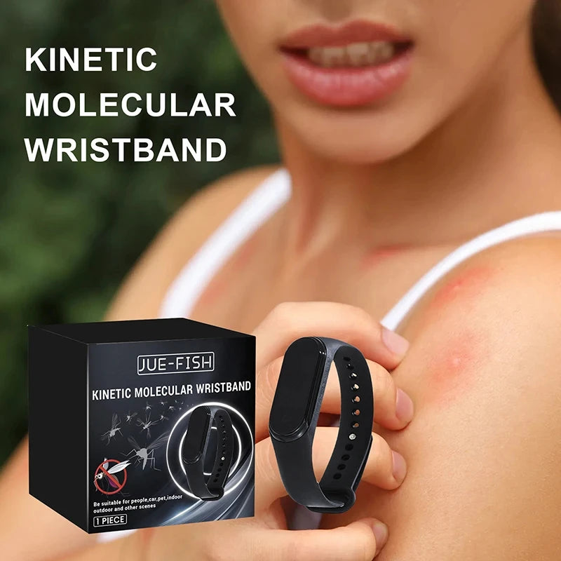 Mosquito Repellent Unisex Wristband Wearable Physical Ultrasonic Non-Chemical For Home Outdoor Sport Include 2 Batteries New