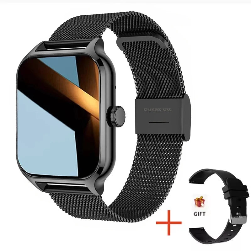 2026 Smart Watch Android IOS Phone 2.01 Inch Color Screen Bluetooth Answer Call Fitness Watches Tracker Smartwatch Women Men