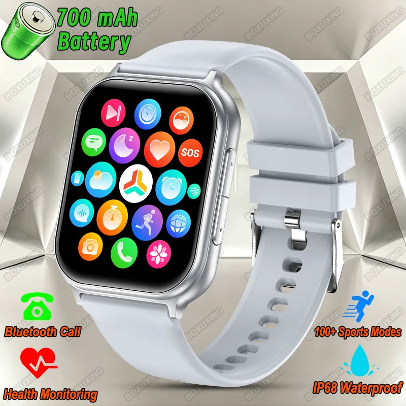 2026 New Smart Watch Men Women Heart Rate 1.83 Inch AMOLED Screen Waterproof Bluetooth Call Sports Smart watches For iOS Android