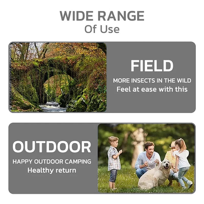 Mosquito Repellent Unisex Wristband Wearable Physical Ultrasonic Non-Chemical For Home Outdoor Sport Include 2 Batteries New